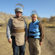 Lead study author Rahel Hamad (left) and mining detonation specialist Dilshad Chomany (right).